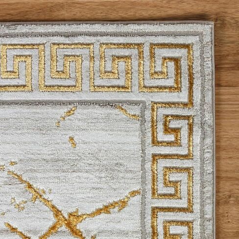 GLORY RUGS Area Rugs Marble 8x10 Cream Gold Carpet Modern Abstract Rug Living Room Dining Bedroom Rug in Kuwait
