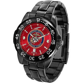 SunTime Men's U.S. Marines 43mm Watch - Fantom Sport AnoChrome - 20mm Black Stainless Steel Band in Kuwait