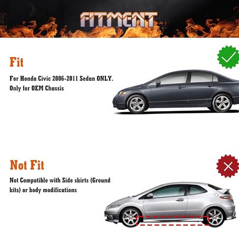 x xotic tech 4PCS Car Front & Rear Mud Flap Splash Guards Compatible with Honda Civic 11th Gen 2022 2023 2024 2025 Fender Flare Mudguard Dirt Slush Trap Protector w/Hardware Accessories in Saudi Arabia