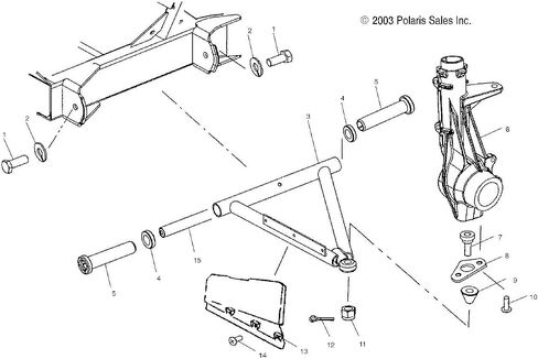Polaris 1541883-067 Weld-A-Frame RH SRS 11 BLK Ranger 500 200 in Saudi Arabia