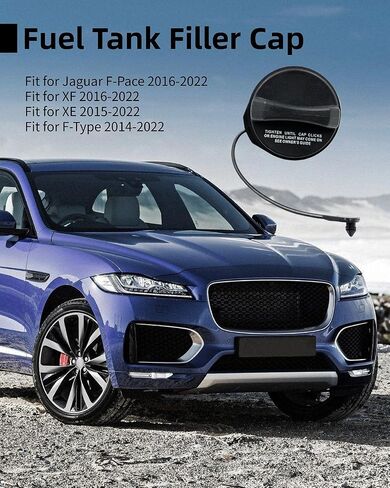 T2H46581 غطاء خزان الوقود مناسب لـ Jaguar XE 2015-2022/XF 2016-2022/F-Pace 2016-2022/F-Type 2014-2022 غطاء زيت البنزين in Saudi Arabia