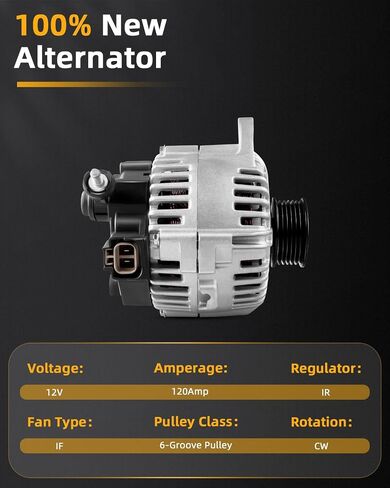 OCPTY Alternator for Hyundai for Santa Fe 2005-2006,for Hyundai for Sonata 2005,for Hyundai for Tiburon 2005-2008,for Hyundai for Tucson 2005-2009 11188 Alternator Replacement in Saudi Arabia