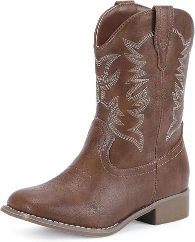 RLW Boys Cowboy Boots for Kids, Square Toe Western Cowgirl Boot for Girls Toddler/Little/Big Kid in Saudi Arabia
