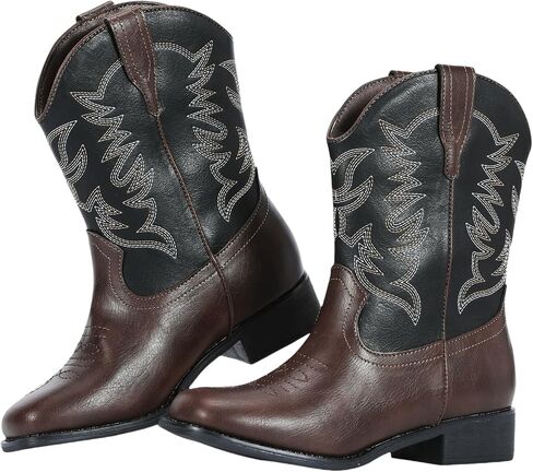 RLW Boys Cowboy Boots for Kids, Square Toe Western Cowgirl Boot for Girls Toddler/Little/Big Kid in Saudi Arabia