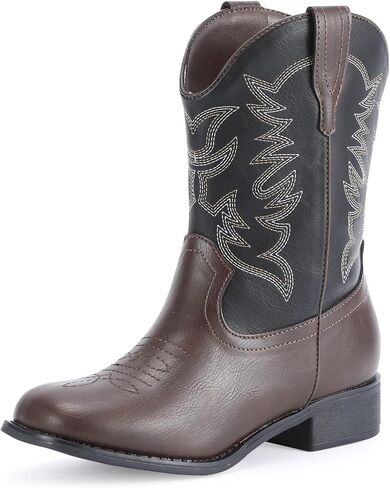 RLW Boys Cowboy Boots for Kids, Square Toe Western Cowgirl Boot for Girls Toddler/Little/Big Kid in Saudi Arabia