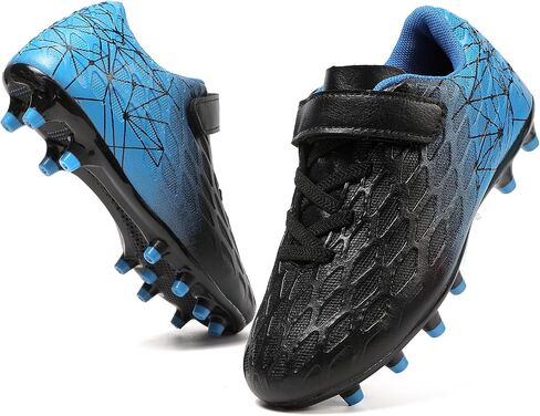 Soccer Cleats, Kids Firm Ground Football Shoes, Boys Girls Athletic Outdoor in Kuwait