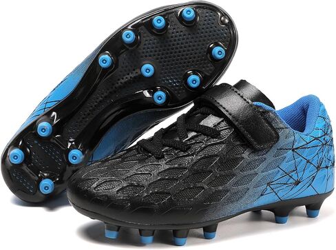 Soccer Cleats, Kids Firm Ground Football Shoes, Boys Girls Athletic Outdoor in Kuwait