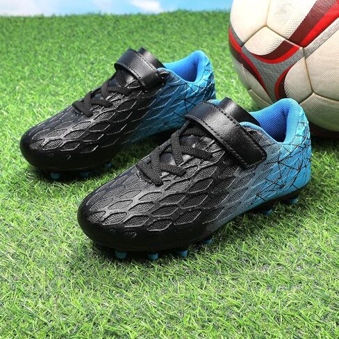 Soccer Cleats, Kids Firm Ground Football Shoes, Boys Girls Athletic Outdoor in Kuwait