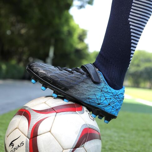 Soccer Cleats, Kids Firm Ground Football Shoes, Boys Girls Athletic Outdoor in Kuwait