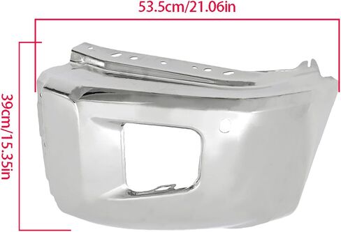 labwork Chrome Front Left Bumper End Cap with Parking Hole Replacement for Toyota Tundra 2014-2021 TO1004185 521130C050 in Saudi Arabia