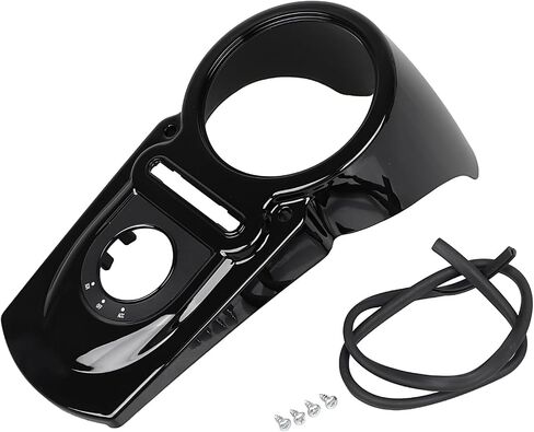 Gloss Black ABS Tank Dash Panel Cover Speedo Housing For Harley Dyna Fat Bob Super Wide Glide Low Rider 2004-UP in Saudi Arabia
