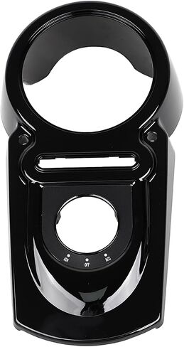 Gloss Black ABS Tank Dash Panel Cover Speedo Housing For Harley Dyna Fat Bob Super Wide Glide Low Rider 2004-UP in Saudi Arabia
