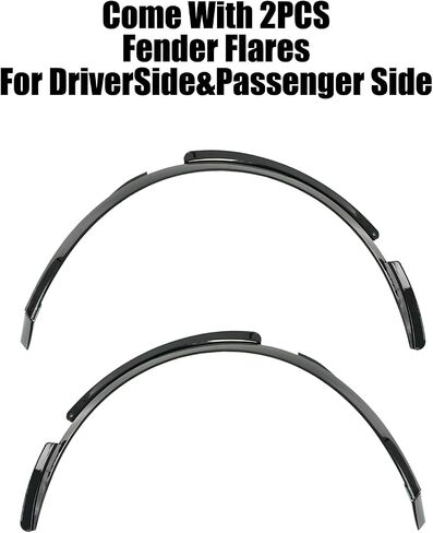 2pcs تقلب العجلة الخلفية لكورفيت C8 2020-2024 Stingray/Z51/Z06 Fender Fender Extensions (أسود لامع) in Saudi Arabia