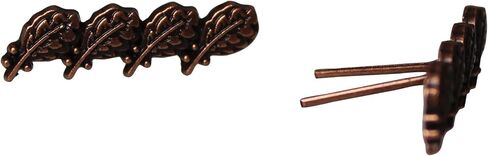 4 Bronze Oak Leaf Clusters (unmounted) Bronze Ribbon Device For military medals and ribbons Sold as a Pair in Saudi Arabia