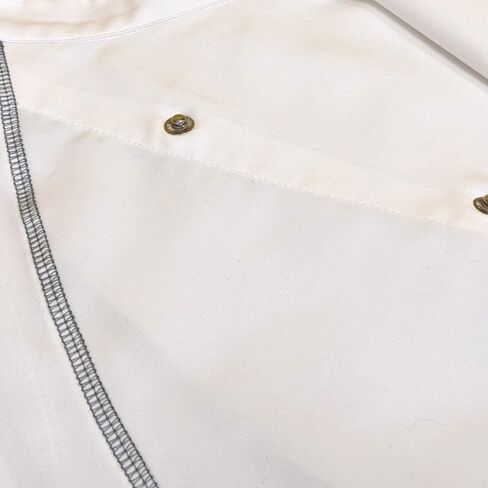 Men's Clinton Custom Embroidered Snap Front Short Sleeve Chef Coat in Saudi Arabia
