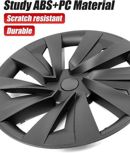 طراز Y Wheel Covers 19 بوصة ، 19 بوصة CENTER CENT CAP KIT متوافقة مع Tesla Model Y Juniper Matte Black (19 بوصة طراز Y Juniper) in Kuwait