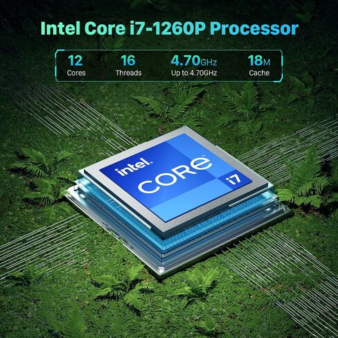 Intel NUC 12 Pro for ASUS Business Mini Desktop, Core i5-1240P (12C/16T, Up to 4.4GHz) Mini Computers, 16GB DDR4 RAM 512GB PCIe 4.0 NVMe SSD, 8K/HDR/4K 4 Display/WiFi 6E/BT5.3/Quiet/Windows 11 Pro in Saudi Arabia