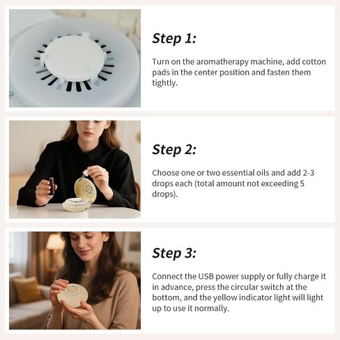 Essential Oil Diffusers for Home, Portable Small Aromatherapy Diffuser, Ultrasonic Diffusers for Essential Oils,fit for Room Home Office Bedroom in Saudi Arabia