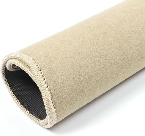 Floor Mat Compatible with 2008-2012 Honda Accord Sedan 4Door Only, Front & Rear Beige 4PC Nylon Car Floor Carpets Liner by IKON MOTORSPORTS in Kuwait