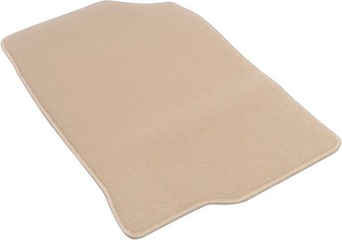 Floor Mat Compatible with 2008-2012 Honda Accord Sedan 4Door Only, Front & Rear Beige 4PC Nylon Car Floor Carpets Liner by IKON MOTORSPORTS in Kuwait