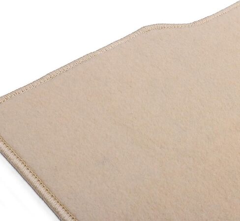 Floor Mat Compatible with 2008-2012 Honda Accord Sedan 4Door Only, Front & Rear Beige 4PC Nylon Car Floor Carpets Liner by IKON MOTORSPORTS in Kuwait