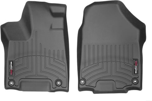 WeatherTech Custom Fit FloorLiners for Honda Ridgeline - 1st Row (449711), Black in Saudi Arabia