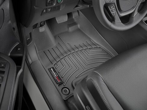 WeatherTech Custom Fit FloorLiners for Honda Ridgeline - 1st Row (449711), Black in Saudi Arabia