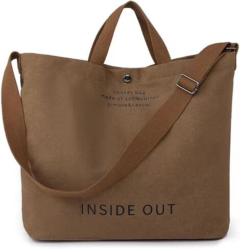 Large Canvas Tote Bag For Women Handbags Casual Shoulder Bag Crossbody Top Handle Bag Cross-body Handbags in Kuwait
