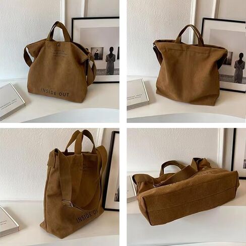 Large Canvas Tote Bag For Women Handbags Casual Shoulder Bag Crossbody Top Handle Bag Cross-body Handbags in Kuwait
