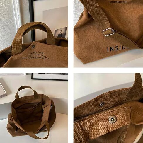 Large Canvas Tote Bag For Women Handbags Casual Shoulder Bag Crossbody Top Handle Bag Cross-body Handbags in Kuwait