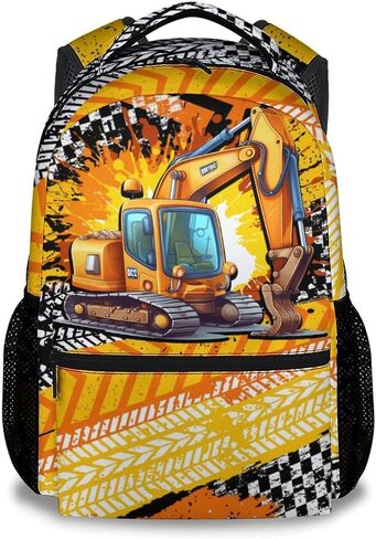 Boys Backpack, Car Backpacks for Kids, 17" Toddler Bookbag for Elementary Preschool Kindergarten, Racing School Bag in Saudi Arabia