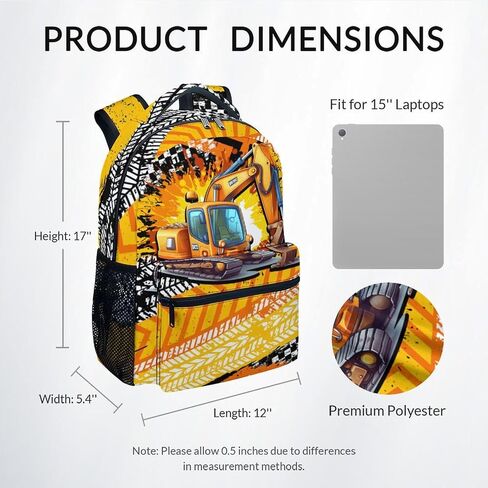 Boys Backpack, Car Backpacks for Kids, 17" Toddler Bookbag for Elementary Preschool Kindergarten, Racing School Bag in Saudi Arabia