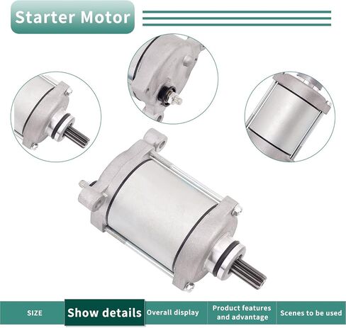 Road Passion 21163-0064 Starter Motor متوافق مع ZX1000 ZX-10R ZX10R ZX-10RR ZX10RR NINJA KRT EDITION 2014-2021 21163 0064 211630064 in Saudi Arabia