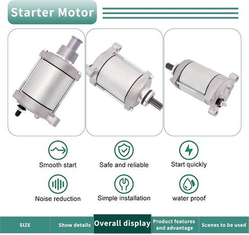 Road Passion 21163-0064 Starter Motor متوافق مع ZX1000 ZX-10R ZX10R ZX-10RR ZX10RR NINJA KRT EDITION 2014-2021 21163 0064 211630064 in Saudi Arabia