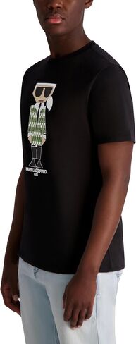 KARL LAGERFELD Men's Short Sleeve Crewneck Graphic T-Shirt in Saudi Arabia