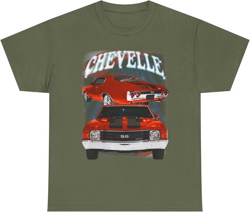 Red 1972 Chevelle Unisex Heavy Cotton Tee T Shirt Muscle car Great Gift in Saudi Arabia