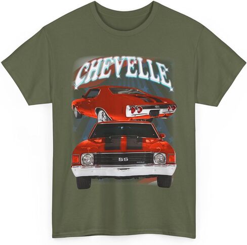 Red 1972 Chevelle Unisex Heavy Cotton Tee T Shirt Muscle car Great Gift in Saudi Arabia