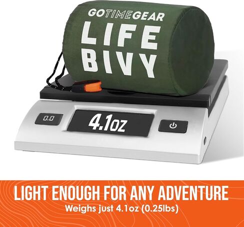 حقيبة نوم للطوارئ من Go Time Gear Life Bivy - تُستخدم ككيس للطوارئ، وحقيبة نوم للبقاء على قيد الحياة، وبطانية طوارئ مايلر باللون الأصفر (عبوتان) in Saudi Arabia