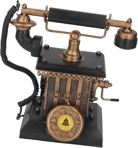 Generic Retro Landline Telephone Model, Vintage Iron Desk Decor, for Living Room, Bedroom, Office in Saudi Arabia