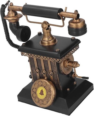 Generic Retro Landline Telephone Model, Vintage Iron Desk Decor, for Living Room, Bedroom, Office in Saudi Arabia