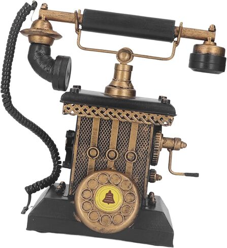 Generic Retro Landline Telephone Model, Vintage Iron Desk Decor, for Living Room, Bedroom, Office in Saudi Arabia