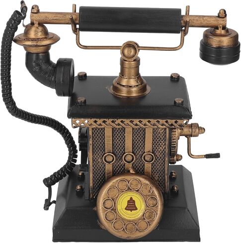 Generic Retro Landline Telephone Model, Vintage Iron Desk Decor, for Living Room, Bedroom, Office in Saudi Arabia