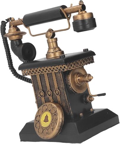 Generic Retro Landline Telephone Model, Vintage Iron Desk Decor, for Living Room, Bedroom, Office in Saudi Arabia