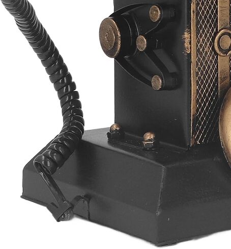 Generic Retro Landline Telephone Model, Vintage Iron Desk Decor, for Living Room, Bedroom, Office in Saudi Arabia