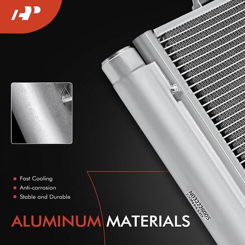 مكثف الهواء A-premium A/C متوافق مع شيفروليه كابريس 2012-2017 ، SS 2014-2017 ، 3.6L 6.0L 6.2L ، استبدل# 4432 ، 92251626 in Saudi Arabia