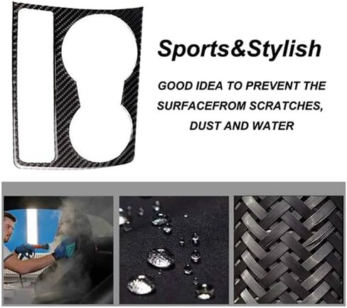 for A4 B8 A5 2009 2010 2011 2012 2013 2014 2015 Carbon Fiber Center Console Water Cup Holder Cover Trim in Saudi Arabia