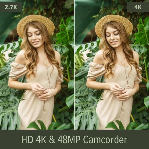Video Camera Camcorder 4K 48MP 30FPS with IR Night Vision,18X Digital Zoom Camera Recorder 3.0" LCD Touch Screen Vlogging Camera for YouTube with Controller, 32GB SD Card, 2 Batteries in Saudi Arabia