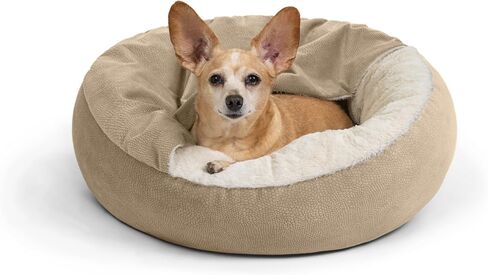 Best Friends by Sheri Cozy Cuddler Ilan Small Dog Bed, Tide Pool Blue, 24" in Saudi Arabia
