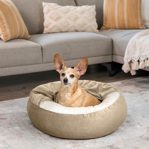 Best Friends by Sheri Cozy Cuddler Ilan Small Dog Bed, Tide Pool Blue, 24" in Saudi Arabia