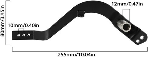 Motorcycle Rear Brake Pedal Foot Lever Foldable CNC for CRF300L CRF 300L 2024 2021-2024 Dirt Pit Bike Black in Saudi Arabia